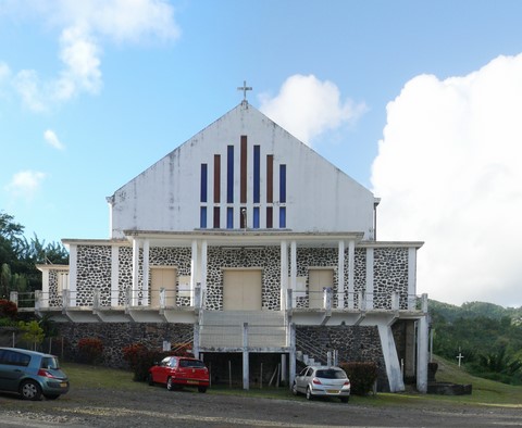 L'église de Josseaud de la Rivière Pilote.