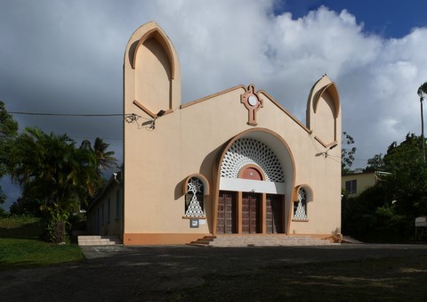 L'église Saint-Louis-Marie-Grignon-de-Monfort de Rivière-Pilote.